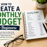 How to Create a Monthly Budget for Beginners (Step-by-Step Guide)